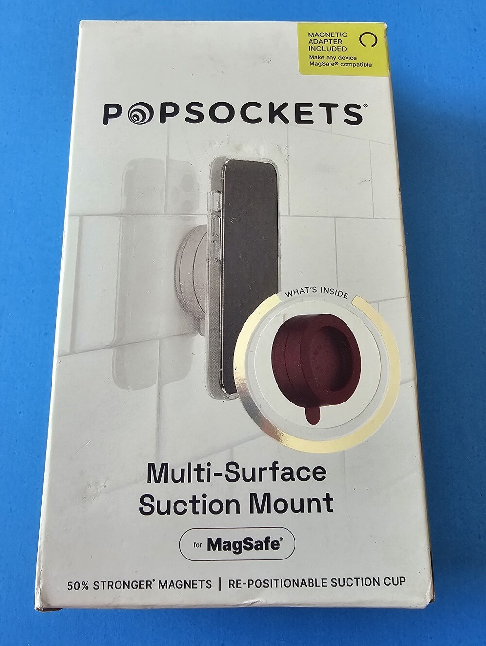 Popsocket - Metallic Red Wine Multi-Surface Suction Mount